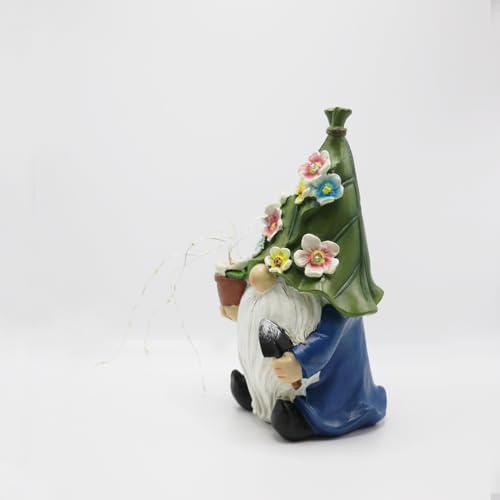Solar Garden Gnome Statue: Outdoor Lights Decorations
