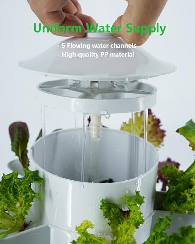Hydroponics Tower Growing System,45 Pods Vertical Indoor Garden,360°