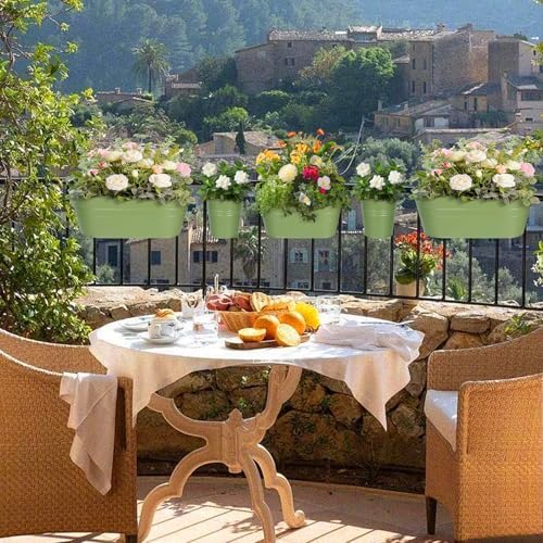 3 Different Size Metal Iron Hanging Flower Pots 10 Pcs for Outdoor