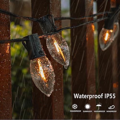 C9 Christmas Replacement LED Light Bulbs, E17 Chandelier Base LED