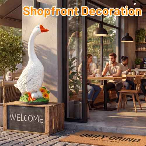 23-Inch Porch Goose Garden Statue