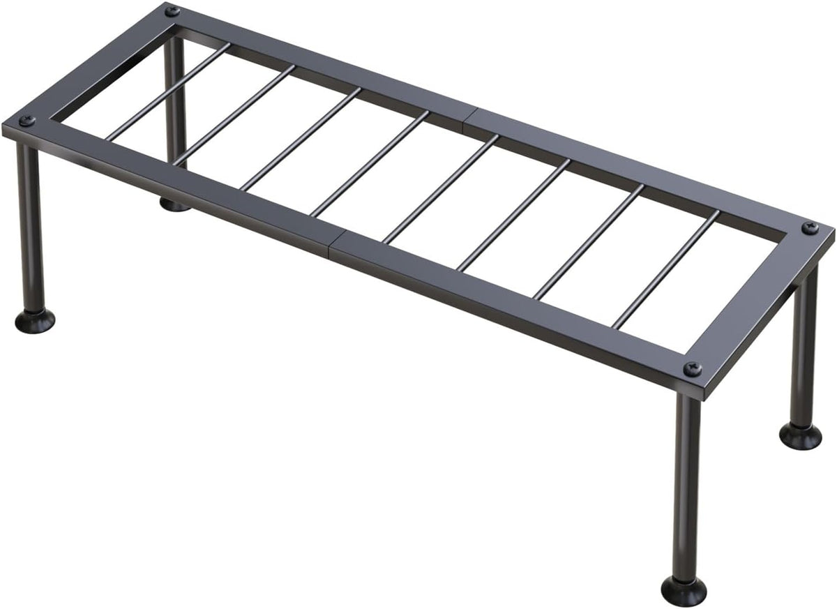 1 Tier Plant Stand: Ladder Plant Holder - Metal Flower Pot Stand - Heavy Duty Flower Rack for Living Room Patio Garden Corner Balcony and Courtyard.