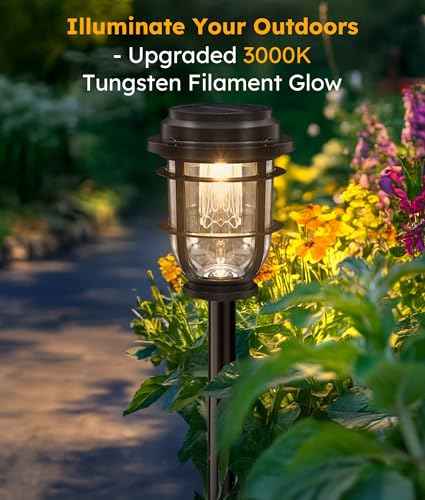Warm-Glow 3-in-1 Solar Pathway Lights – 8 Pack