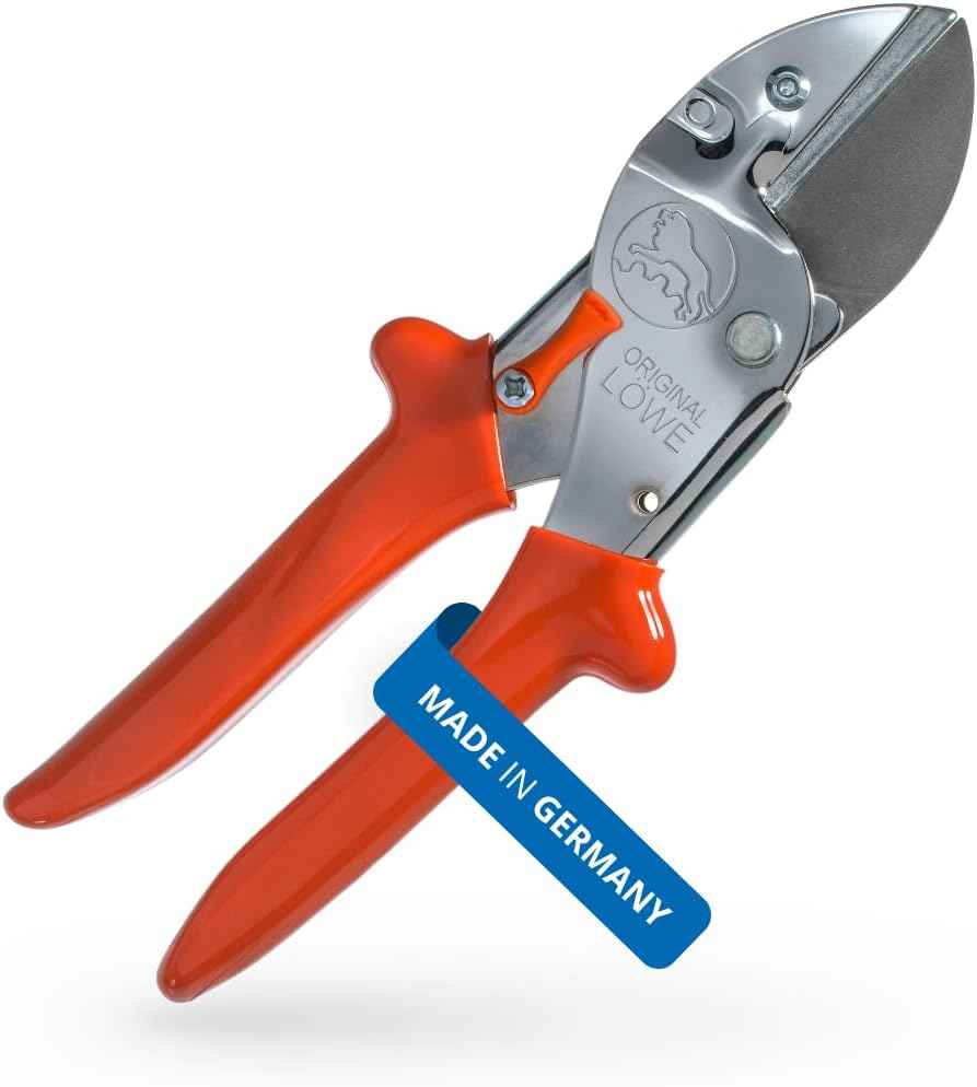 Original LÖWE Professional Anvil Pruner Garden Tools 1.104 | Robust & Sharp Hedge Trimmer | Use As Pruners, Garden Shears, Heavy Duty Handheld, Pruning Shears for Gardening | Made in Germany