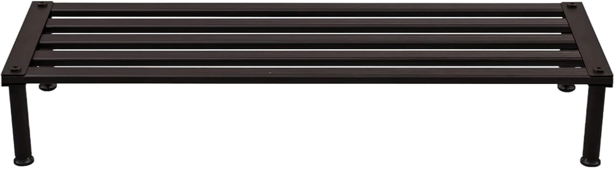 Metal Plant Stand, Rust-proof Aluminum Display Rack, Plants Display Stands Decoration Racks for Living Room Garden Balcony Patio (Ebony, 31.5Inch Low Leg)