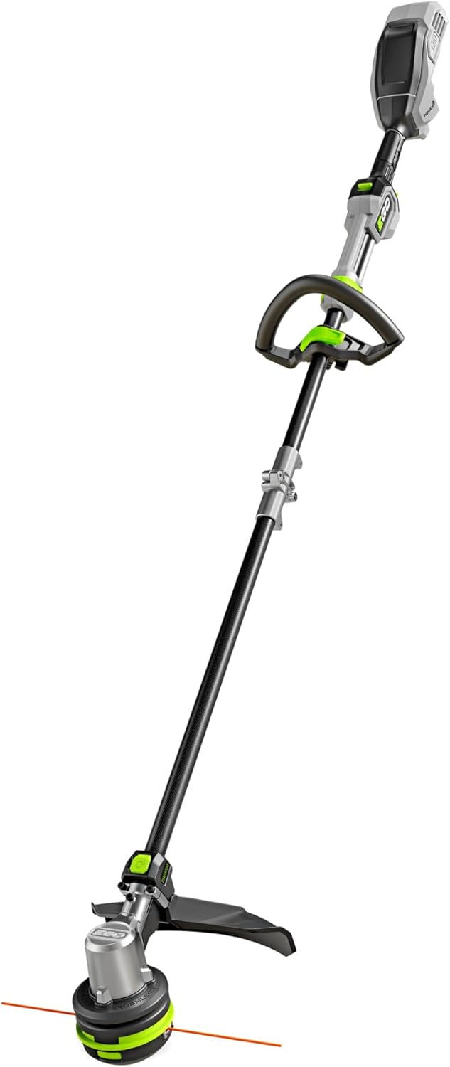EGO POWER+ String Trimmer, Battery Powered, 16" Trimmer for Weeds and Grass with POWERLOAD, Telescopic Carbon Fiber Shaft, Battery and Charger Not Included - ST1610T - Field & Nook