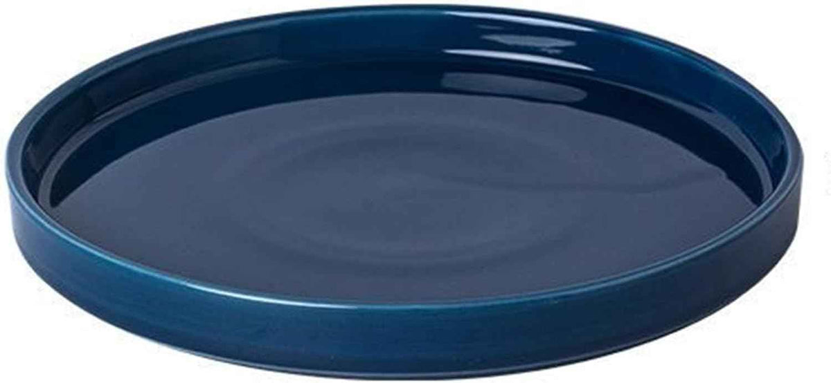 Ceramic Plant Saucer Pot Tray 14.5 Inch, Blue Planter Saucers 5 7 9 10 12 15 Inch for Indoors Outdoor, Flower Pot Saucers for Holding Water Drips and Soil