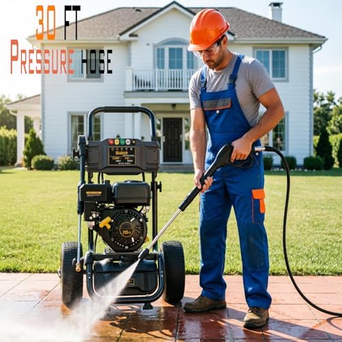 3500 PSI Gas Pressure Washer, 2.6 GPM Commercial Heavy Duty Power