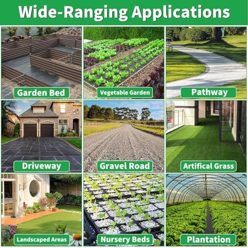 6ft x 300ft Weed Barrier Fabric, Heavy Duty Landscape Fabric