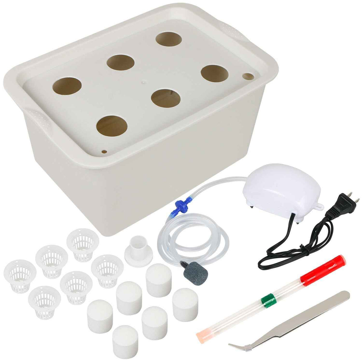 Hydroponics Grower Kit DIY Self Watering Indoor Hydroponics Tools Hydroponic System Planting Container Include Aquarium Air Pump Buoy Planting Box