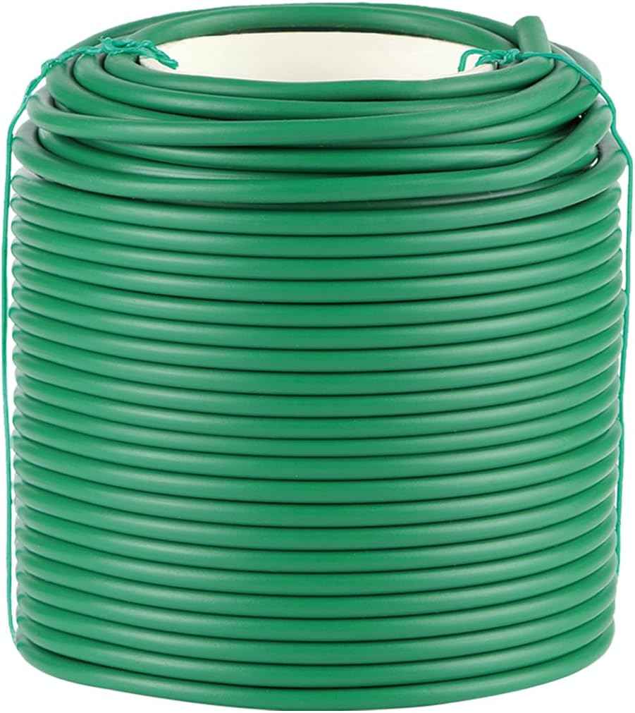 Soft Plant Ties, 164ft Garden Wire, 3.5mm Flexible Garden Ties for Climbing Plants, Tomato, Vines Plant, Flowers, Roses Plant Support