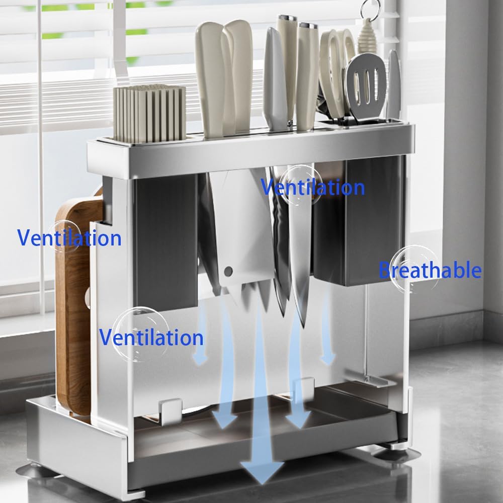 Multifunctional Cutting Board and Knife Drying Rack