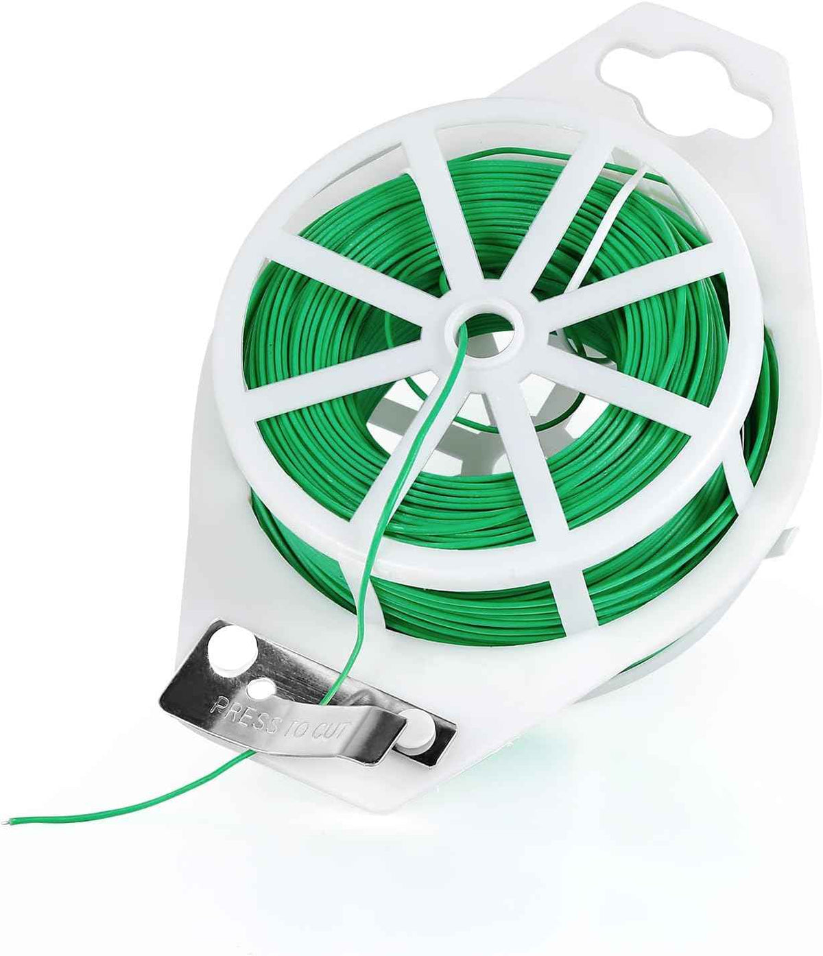 328feet Plant Ties with Cutter, Twist Ties for Tomato Vines and Garden Plants, Adjustable Length Garden Wire for Plants