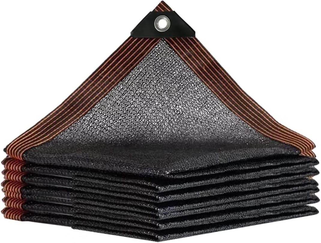 QLOFEI Shade Cloth for Patio, 40-50% Sunblock Mesh Tarp Shade Cloth with Grommets, Sun Shade Cloth for Garden Kennel Chicken Coop Pergola Greenhouse Plants Cover Shade Neting Cover, 4x6 FT