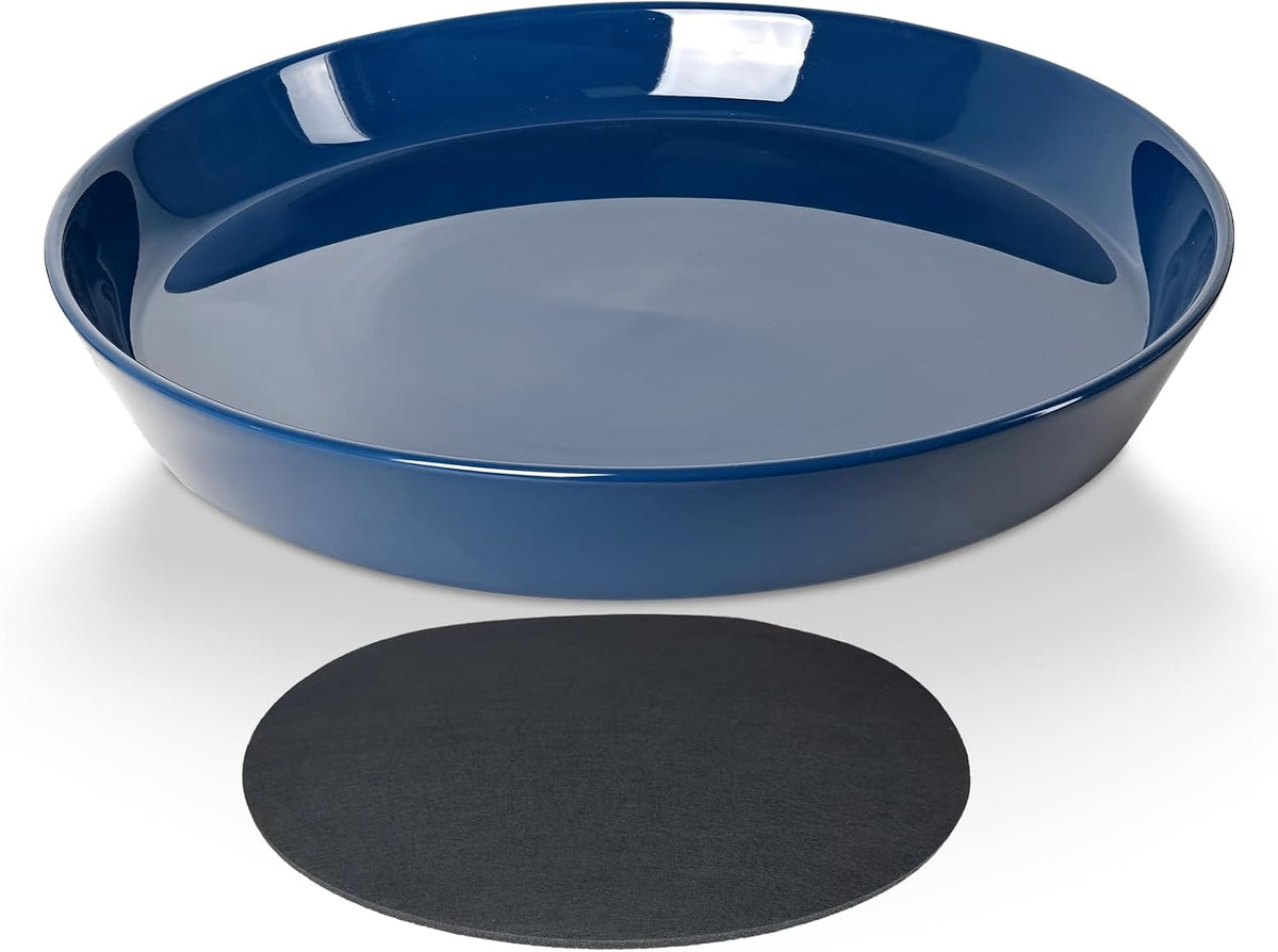 Plant Saucers 12 Inch (12.7 Inch) Plant Trays, Durable Round Glazed Ceramic Flower Plant Water Drip Tray for Pots Planter