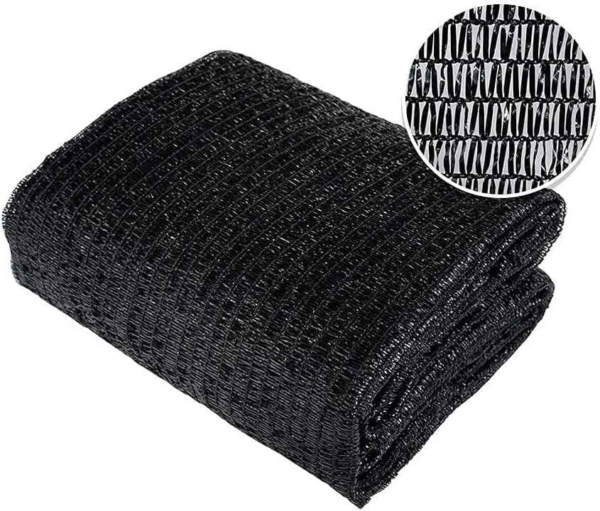 Agfabric 30% Shade Cloth Sunblock Shade Cloth Cover with Clips for Plants, 10’ X 30’, Black