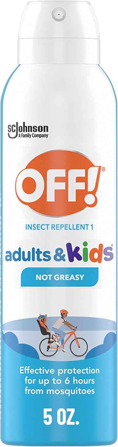 OFF! Insect Repellent Aerosol for Adults & Kids, Fragrance-Free Bug Spray for Everyday Protection from Mosquitoes and Ticks, 5 oz