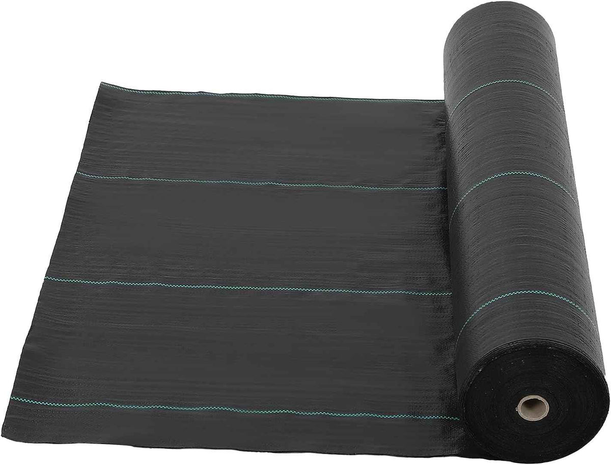 Towallmark 6.5ft X 330ft Weed Barrier Landscape Fabric Heavy Duty, Premium 3.2 oz Ground Cover Weed Block Gardening Mat, Easy Setup & Superior Weed Control, for Erosion Control, Weed Barrier
