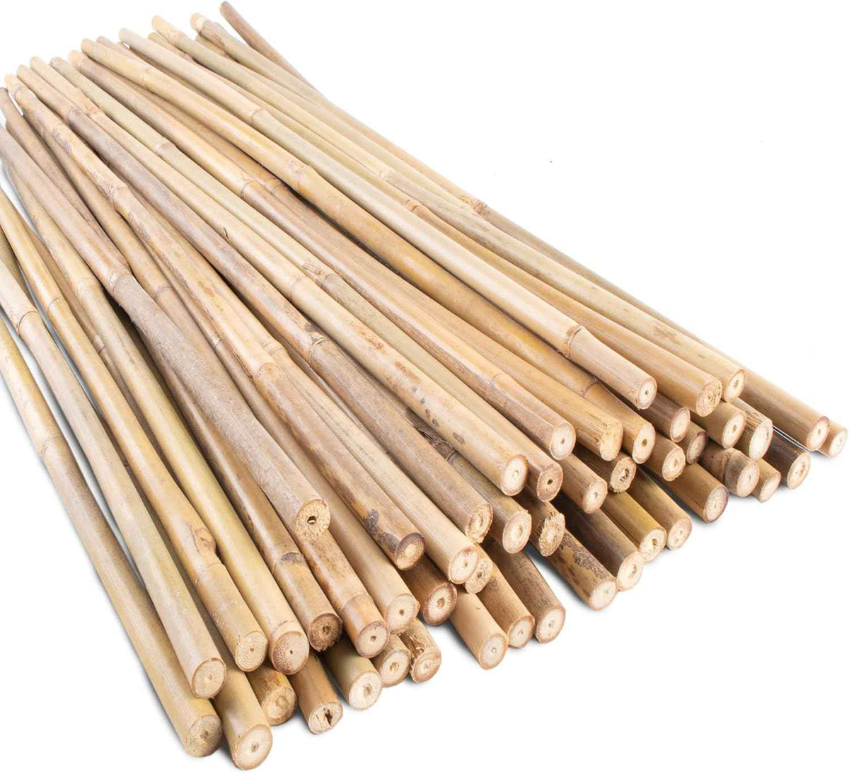 50Pcs Garden Stakes, 0.32”/ 2Feet Bamboo Sticks,Natural Plant Stakes for Indoor and Outdoor Plants,Poles for Tomatoes, Beans, Potted Plants…