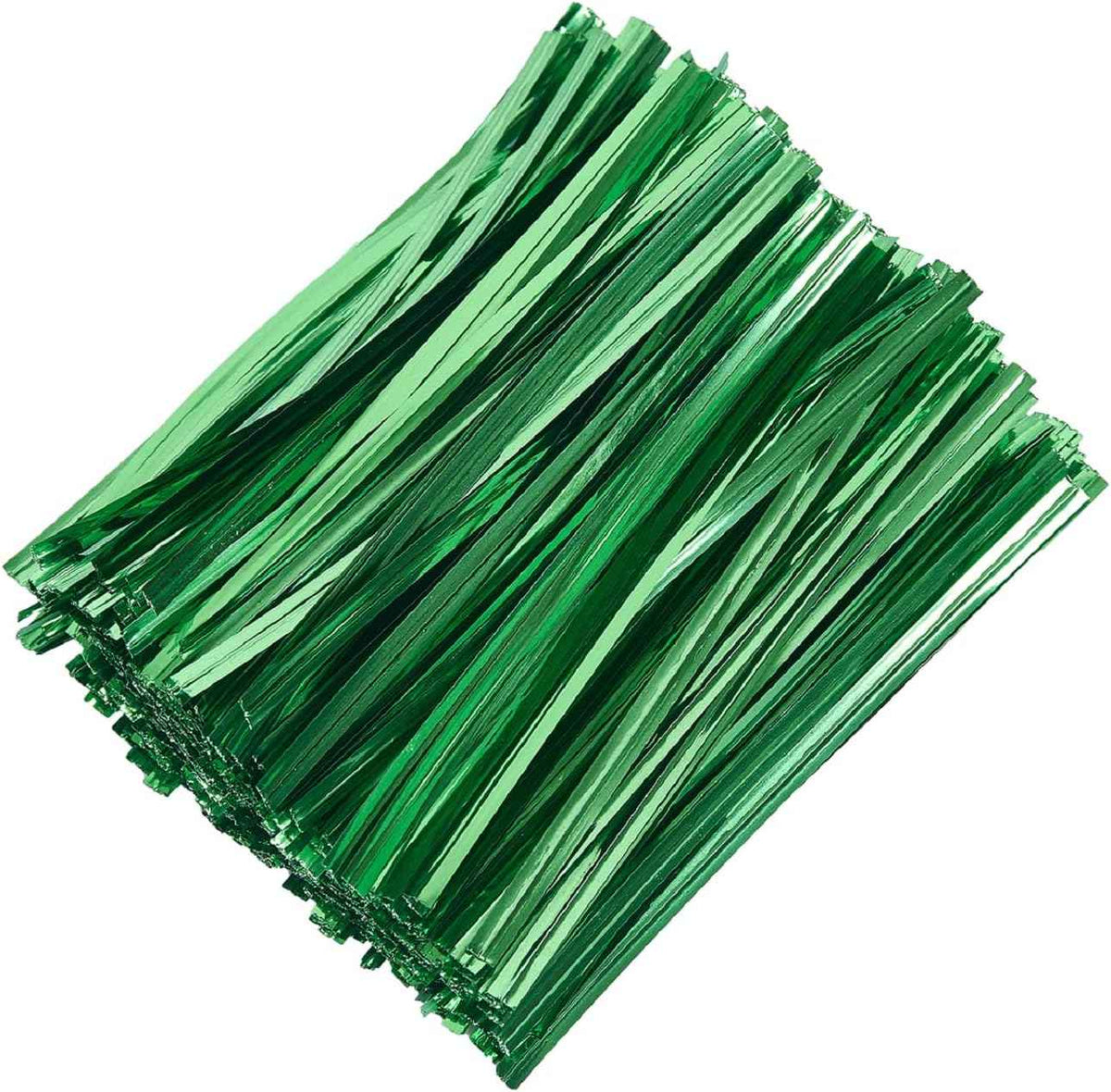 800 Pcs 4" Metallic Twist Ties(Green) for Bakery Ties, Candy Bags, Coffee Bags, Goodie Bags Ties