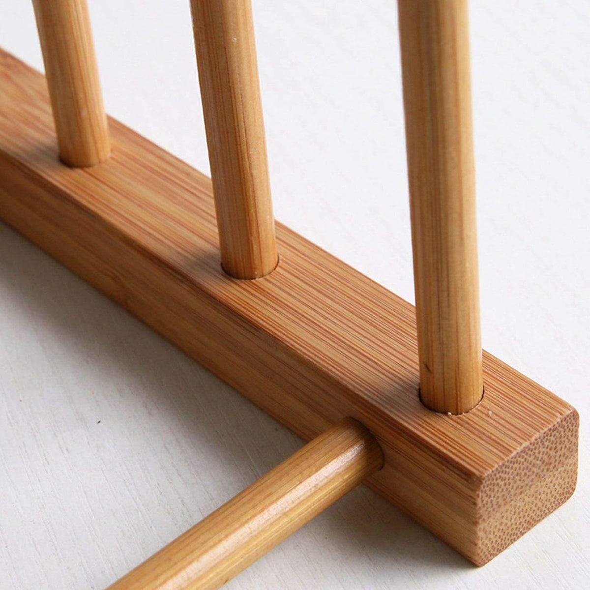 Kunovo Bamboo Dish Rack and Pot Lid Organizer