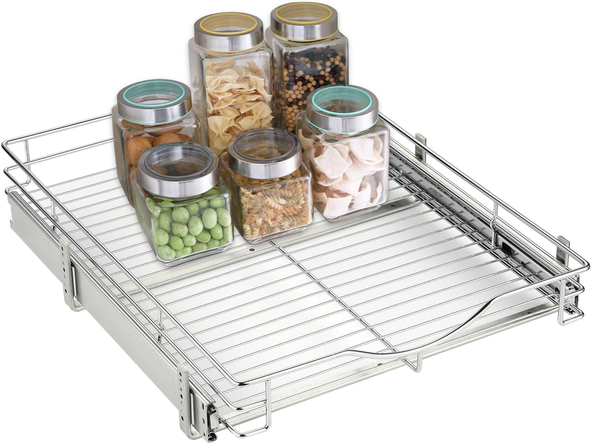 DINDON Pull Out Cabinet Organizer, 11" W x 18" D