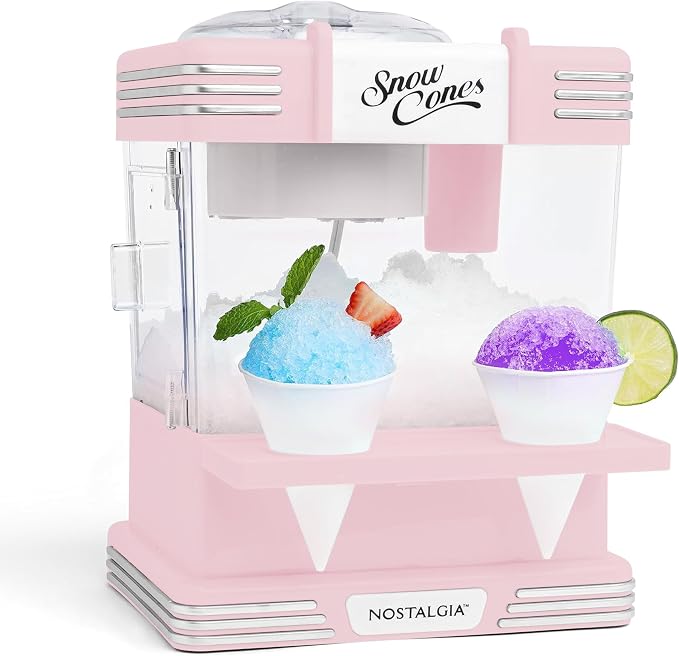 Retro Countertop Snow Cone Maker – Pink - Field & Nook