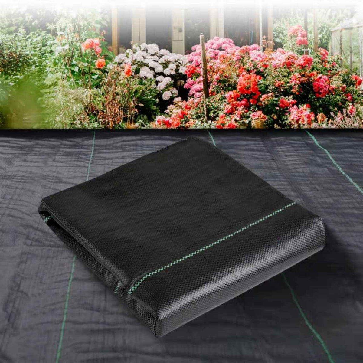 3ftx50ft Weed Barrier Landscape Fabric Heavy Duty,Weed Block Gardening Ground Cover Mat, Weed Control Garden Cloth ,Woven Geotextile Fabric for Underlayment,Commercial Driveway Fabric