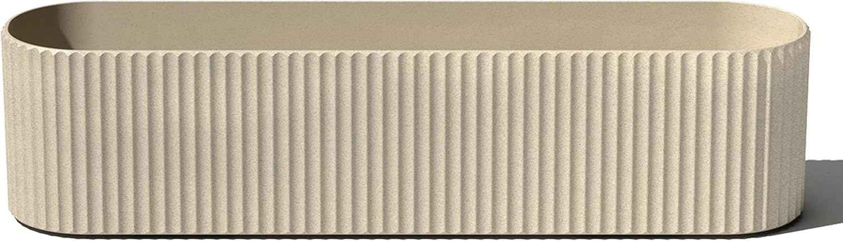 Veradek Demi Series Window Box Planter - Long Planter Box for Windowsill/Balcony | Durable Plastic-Stone Composite Material | Modern Décor for Flowers/Herbs