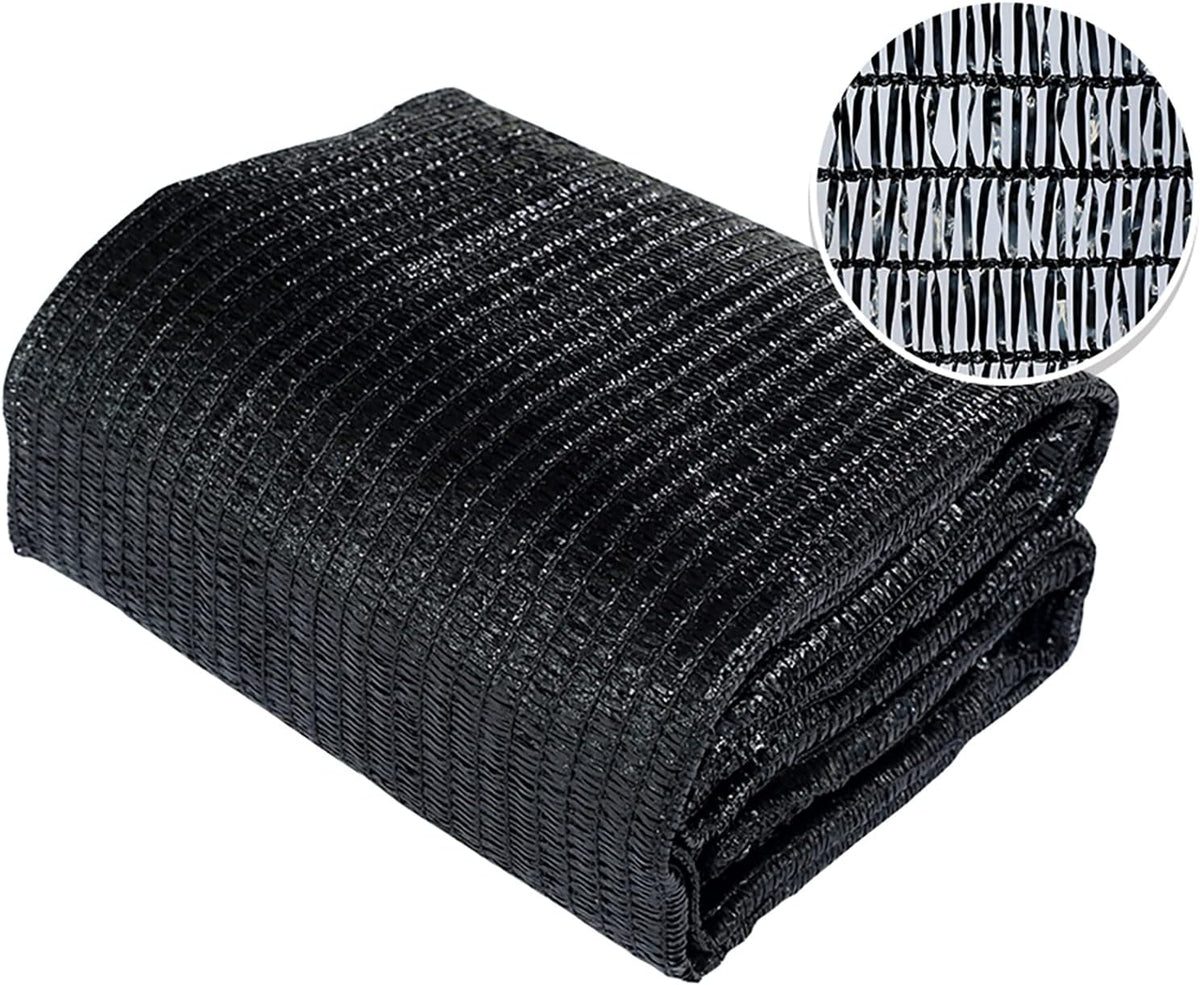 Agfabric 40% Shade Cloth 10X 20ft Sun Shade Fabric Sunblock Shade Cloth Cover with Clips for Plants, Black