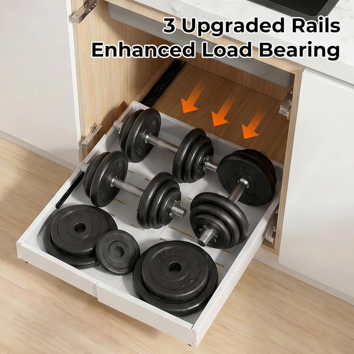 UFORU Expandable Pull Out Cabinet Organizer, 11.4"-18.9"