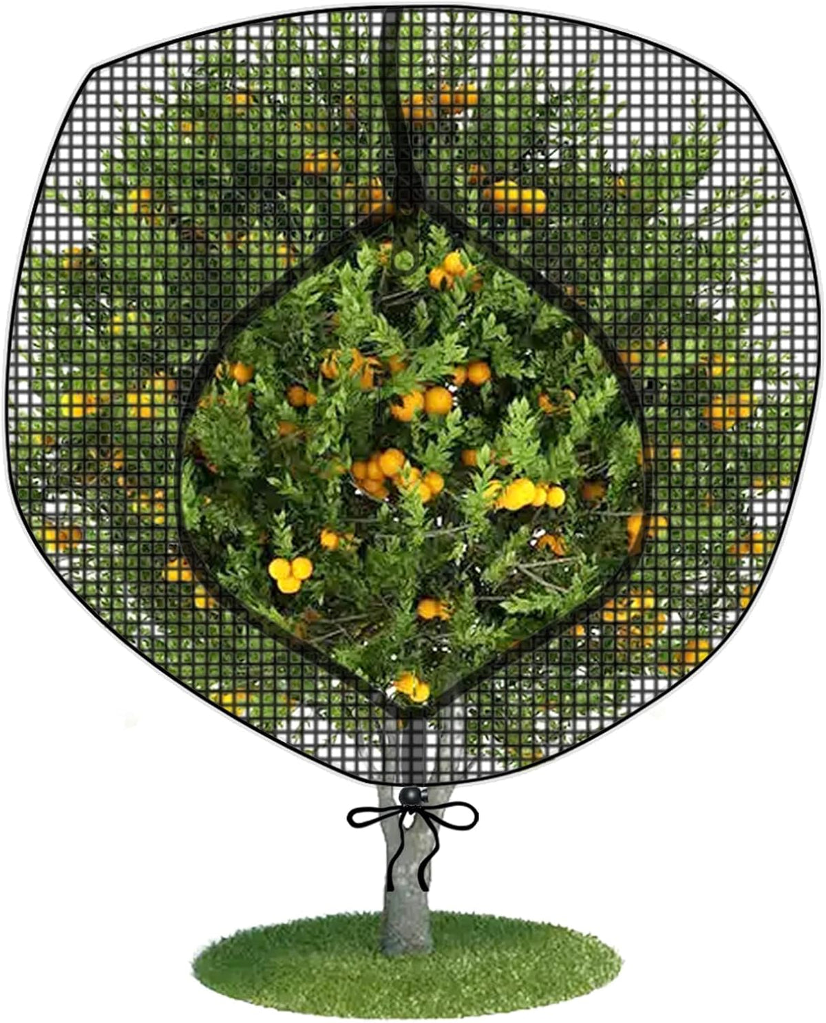 Fruit Tree Netting Covers with Zipper to Protect from Squirrels and Birds Large Netting for Fruit Trees Net Protection, Black, 71" x 75", 1 Pack