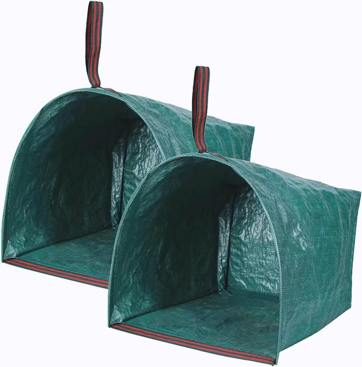 2-Pack Yard Waste Bags,Large Yard Dustpan-Type Garden Bag for Collecting Leaves,Reuseable Heavy Duty lawn and leaf bags,Garden Waste Container for Clean Up Outdoor Debris Leaves Grass Clippings