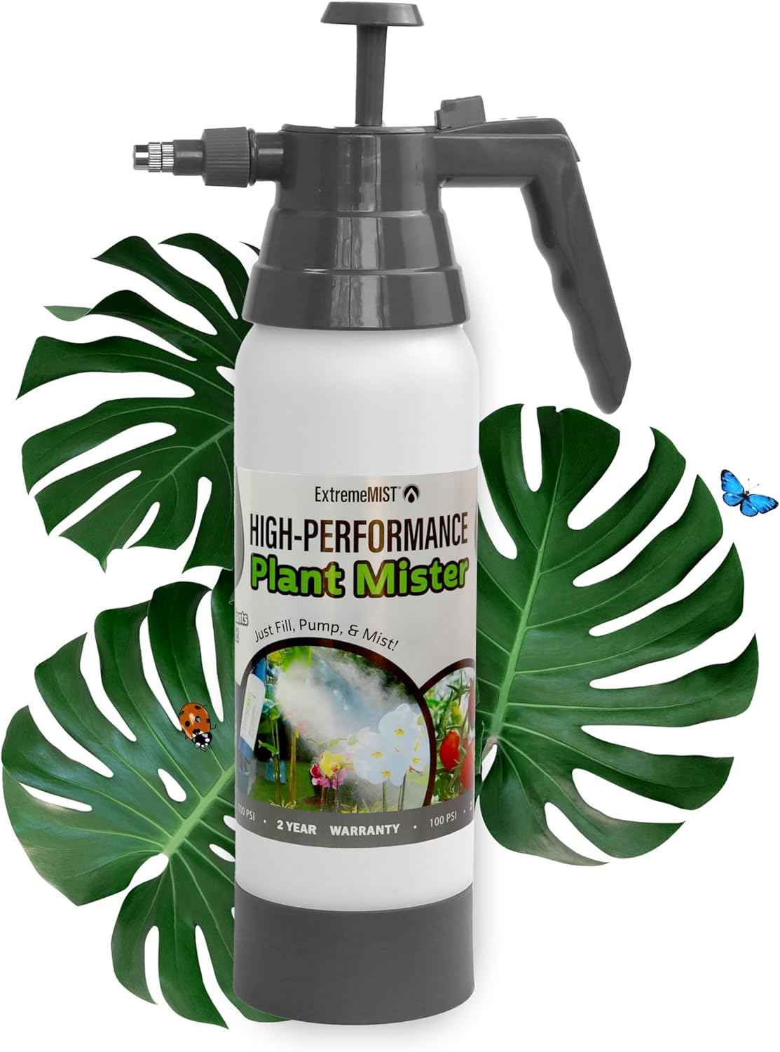 ExtremeMIST High-Performance Garden Sprayer - Ultimate Plant Mister & Spray Bottle for Plants - Horticultural Hand Pump Sprayer with Adjustable Brass Nozzle - Outdoor & Indoor Plant Humidifier - 20 Oz