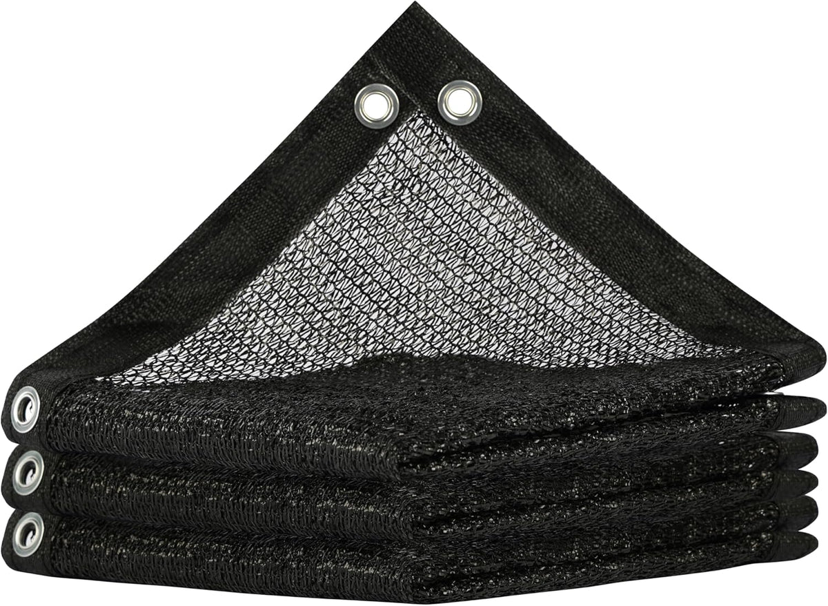ShadeMart 50% Shade Cloth for Plant, Black 7FT x 62FT Custom Size Outdoor Shade Tarp, Shade Cover with Upgrade Grommets and Zip Ties, Netting Sunblock Net for Vegetables Flower Garden Greenhouse