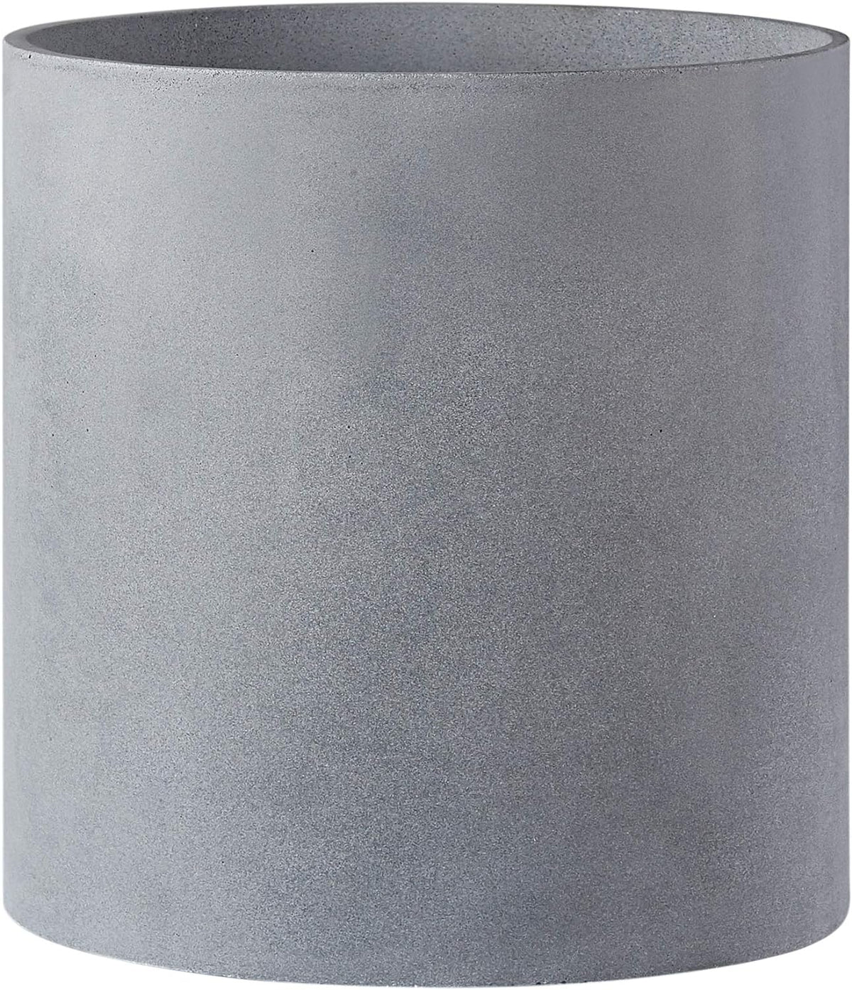 FaithLand Plant Pot 12 inch - Perfectly Fits Mid-Century Modern Plant Stand - Drainage Plug - Gray Planter Pot