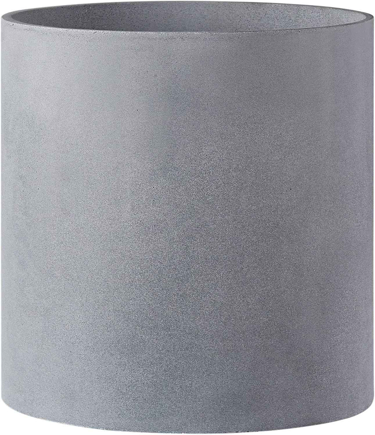 FaithLand Plant Pot 14 inch - Perfectly Fits Mid-Century Modern Plant Stand - Drainage Plug and Drainage Mesh Screen - Gray Planter Pot.