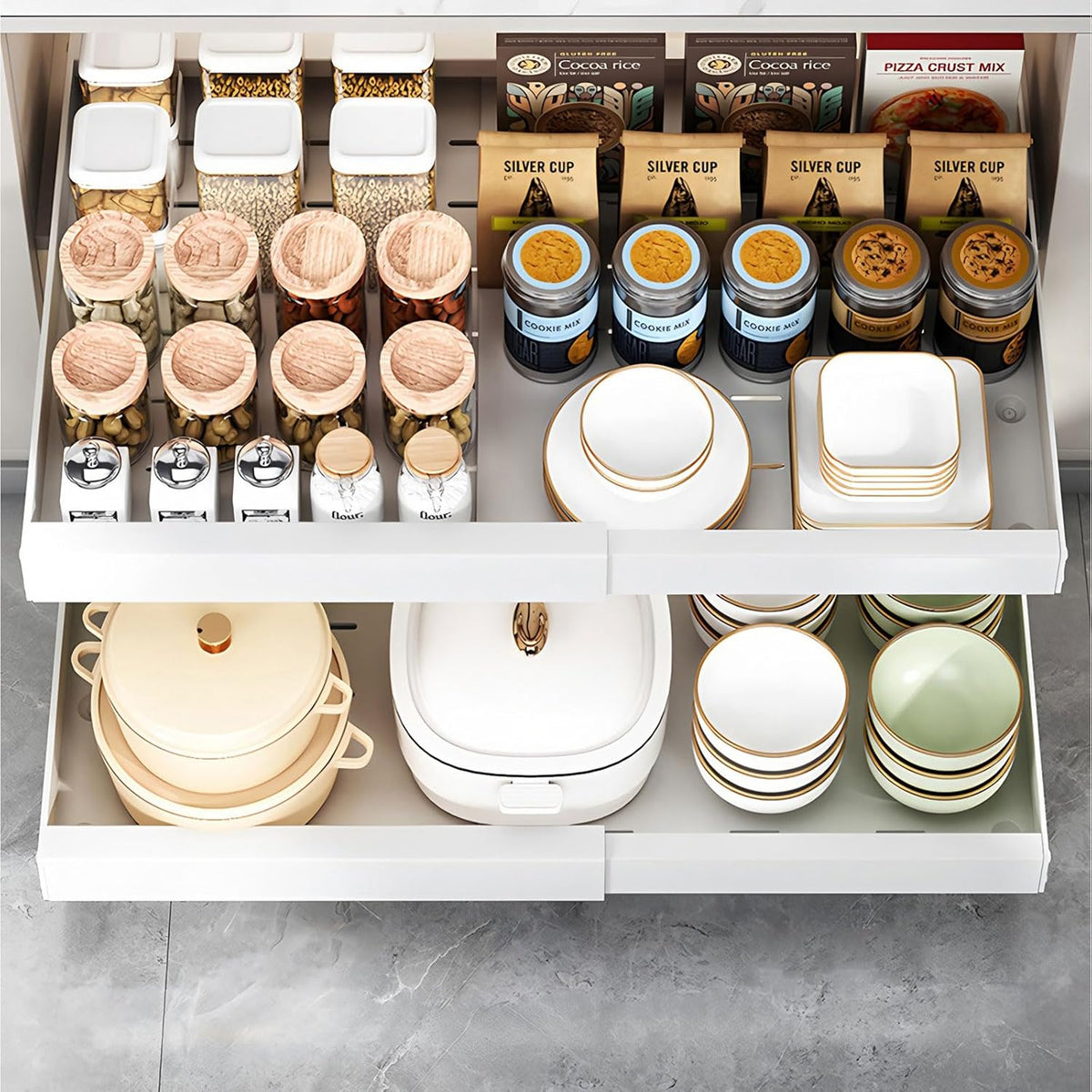 2-Pack Expandable Pull-Out Cabinet Organizer, 12"-22"