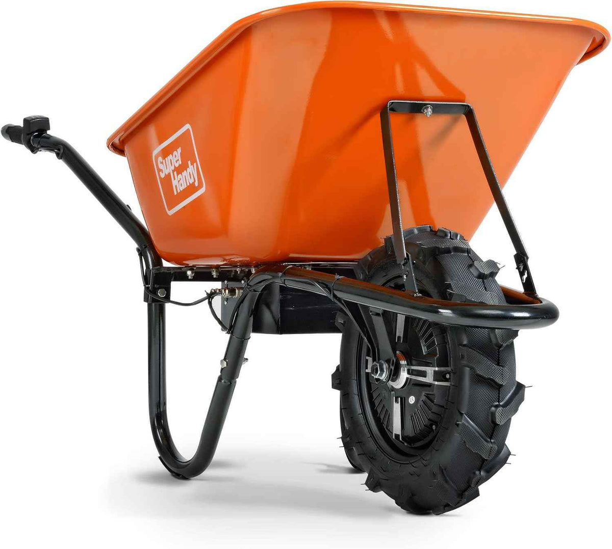 SuperHandy Wheelbarrow Electric Powered Utility Cart 330LBS Capacity Material Debris Hauler