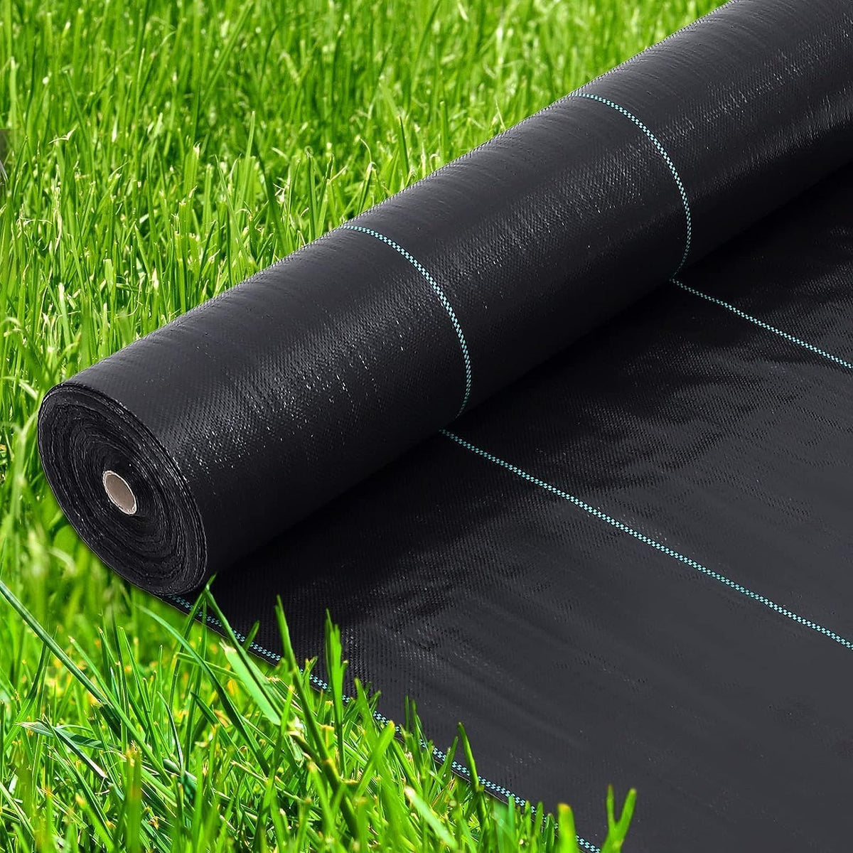 6.5ft x 300ft Premium Weed Barrier Landscape Fabric, 3oz Heavy Duty, Weed Control Fabric, High Permeability Good for Flower Bed, Driveway Fabric Ground Cover