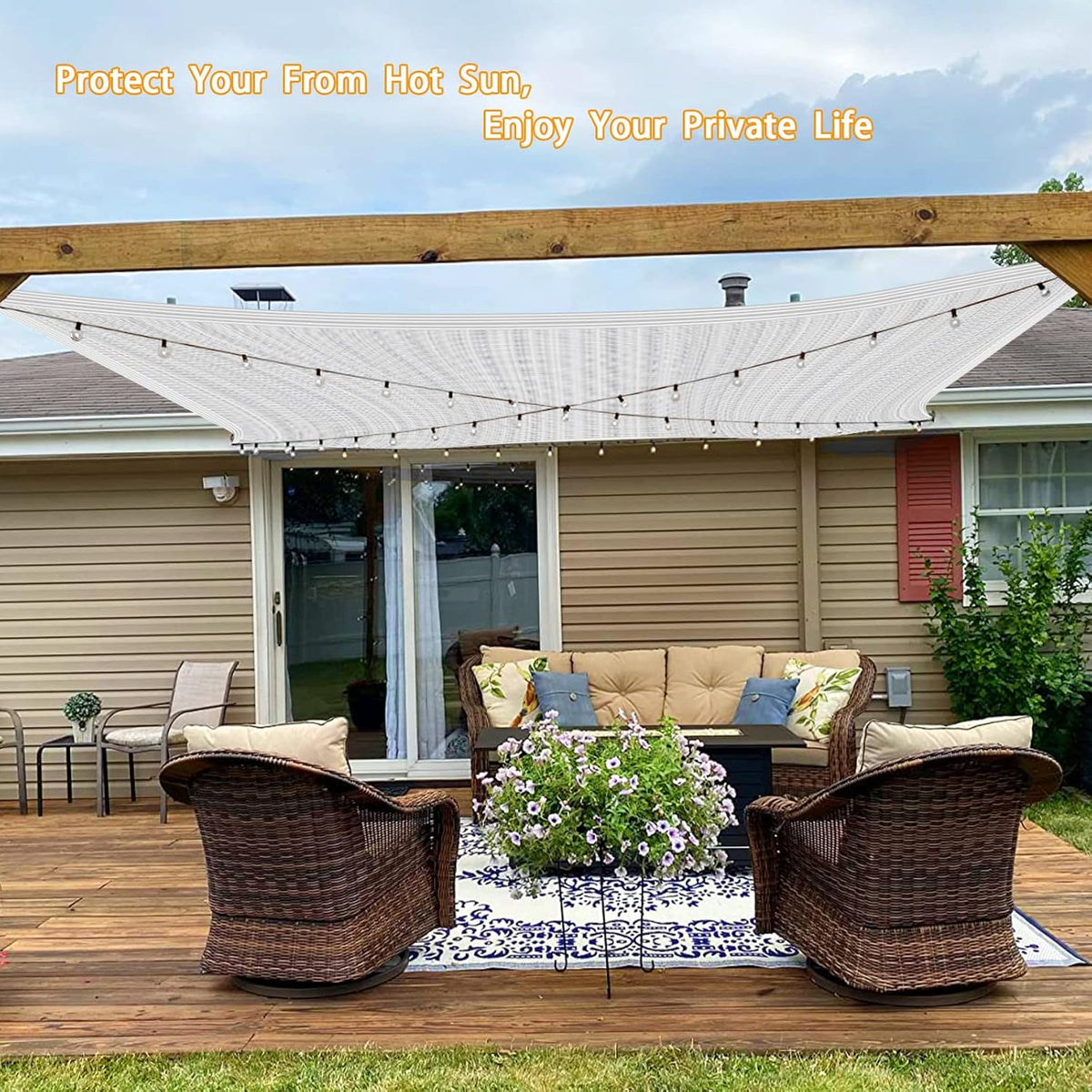 Reflective Aluminum Shade Cloth with Grommets – 90% Shade