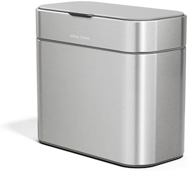simplehuman Compost Caddy, Detachable and Countertop Bin, 4 Liter / 1.06 Gallon, Brushed Stainless Steel