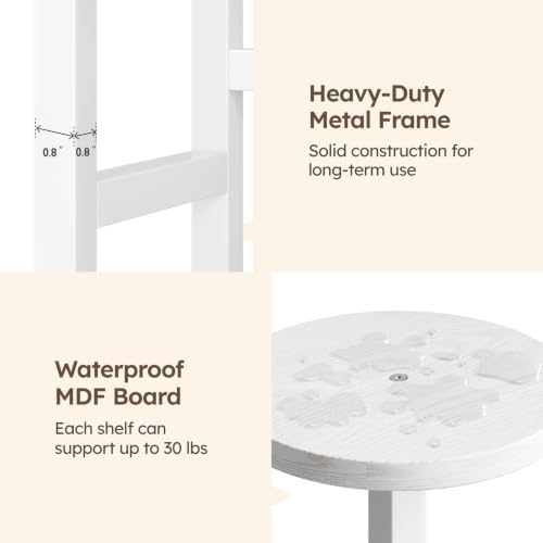 Homsorout Plant Stand Indoor with Grow Light, 6-Tiered Tall Plant