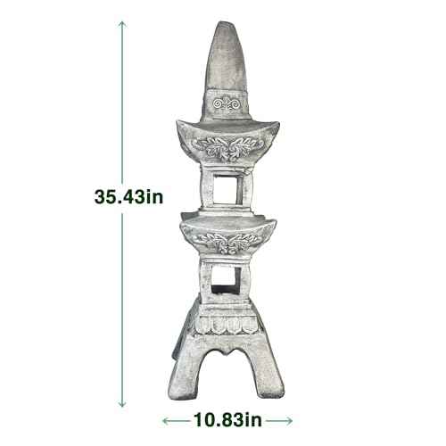35.5-Inch Zen Pagoda Garden Lantern