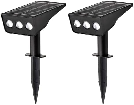 2 Pack Solar Spot Lights Outdoor Solar Landscape Spotlights