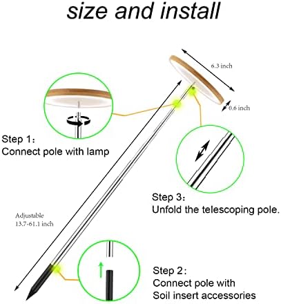 Plant Grow Light,yadoker LED Growing Light Full Spectrum for Indoor Plants,Height Adjustable, Automatic Timer, 5V Low Safe Voltage