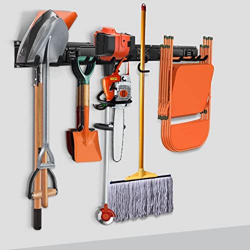 Garden Tool Storage Rack, Outdoor Power Tools Hangers for Garage Wall