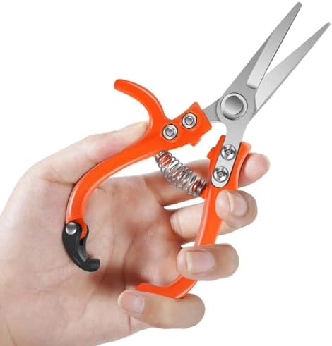 6.7" Lightweight Pruning Scissors, Garden Snips with Straight