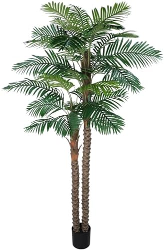 8FT Artificial Palm Trees for Outdoors UV-Resistant Large Silk Fake Plants
