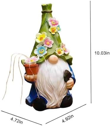 Solar Garden Gnome Statue: Outdoor Lights Decorations